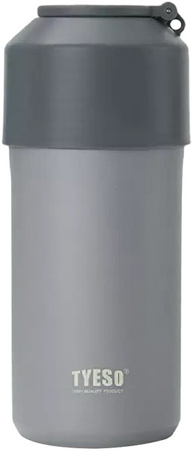 TYESO 泰碩 304不鏽鋼飲料瓶專用保冷瓶, 深灰色, 1000ml, 1個