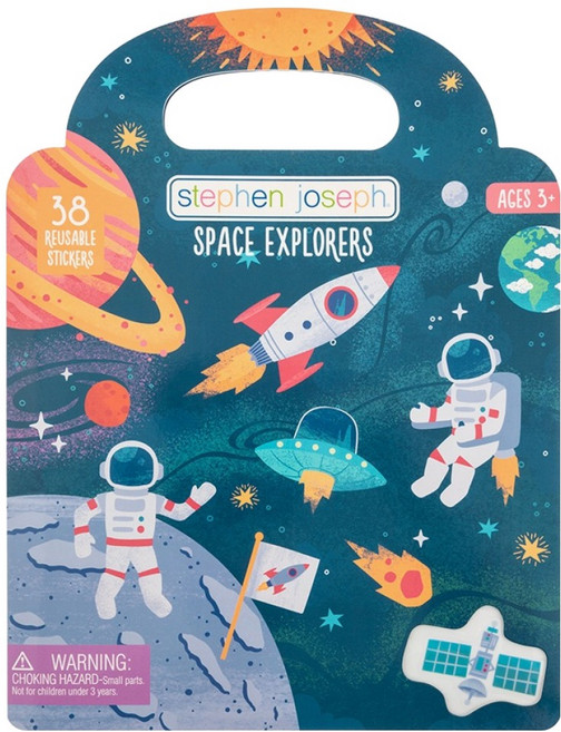 스테판조셉 리유저블 스티커북 우주, 혼합색상, 1개
