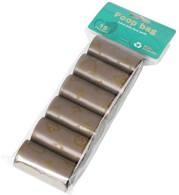 그린허그 강아지 커피향 풉백 똥츄 배변봉투, 1개, 90개입, 혼합색상