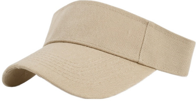바이데 햇빛이 잘 가려지는 실용적인 사이즈 조절 가능 스포츠 썬캡, 베이지, 1개