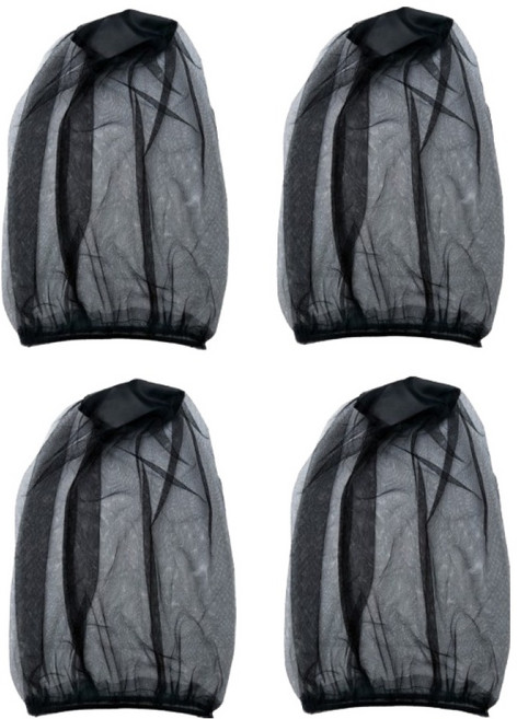 그린허그 망사 얼굴 모기장 방충망모자 블랙, 4개