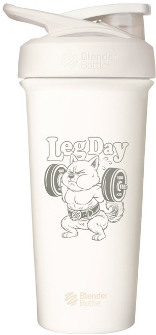Blender Bottle Strada Sleek 不鏽鋼搖搖杯 25oz, 猛犬練腿日, 740ml, 1個