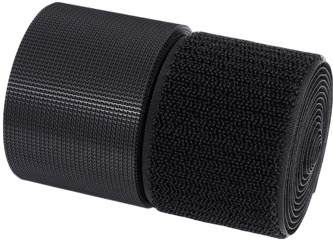 코히모 재봉형 비접착식 벨크로 찍찍이 롤 암수 세트 200 x 5 cm 5W0626, 블랙, 1개
