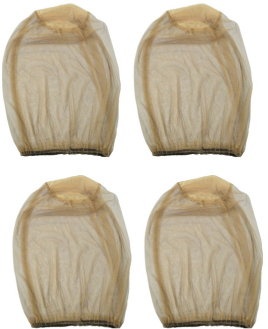 그린허그 망사 얼굴 모기장 방충망모자 베이지, 4개