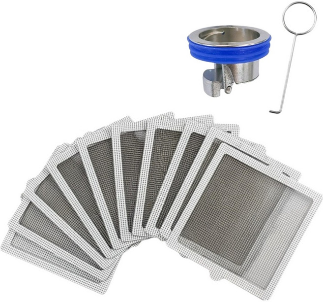 Ieungienung 浴室存水彎 一步到位解決方案組合 弯管+過濾網+專用手柄組, 銀色