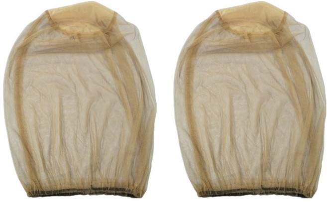 그린허그 망사 얼굴 모기장 방충망모자 베이지, 2개