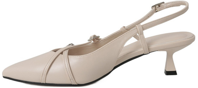 슈펜 크로스버클 키튼힐 슬링백 5cm HPWWVFF801