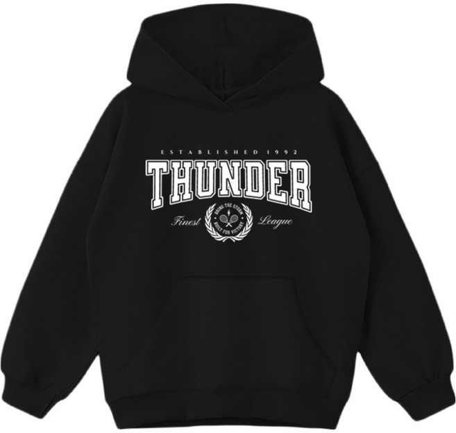 제니키즈 주니어용 오버핏 썬더 후드티 JN2027H