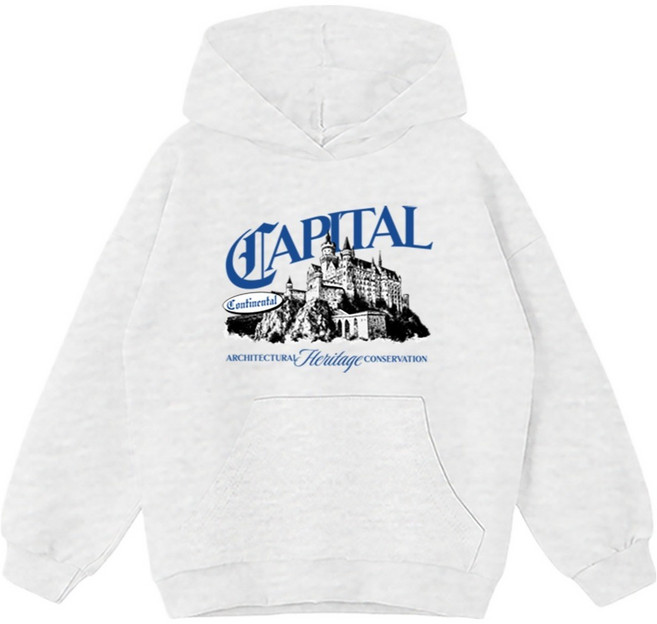 제니키즈 주니어용 오버핏 캐피털 후드티 JN2029H