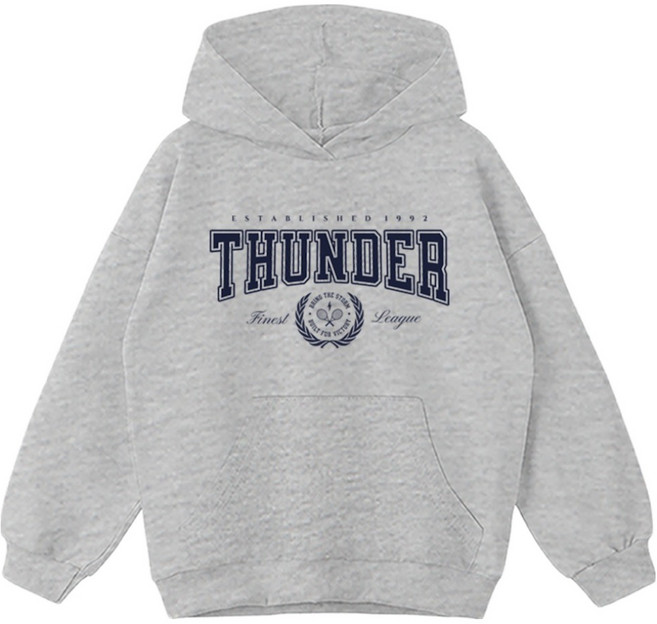 제니키즈 주니어용 오버핏 썬더 후드티 JN2027H