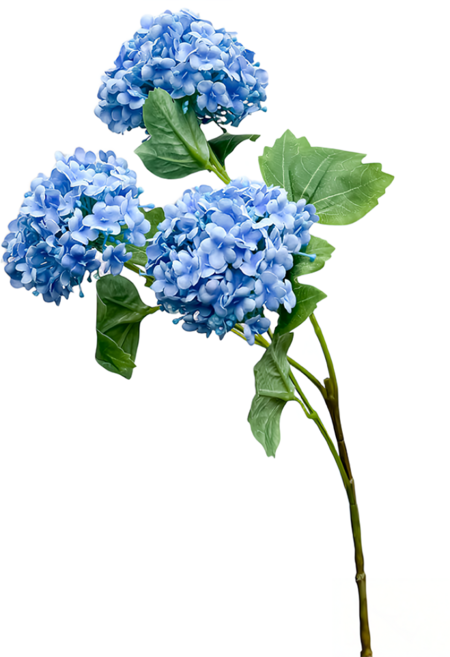 京都夏日繡球仿真花花材, 1個, 深海藍