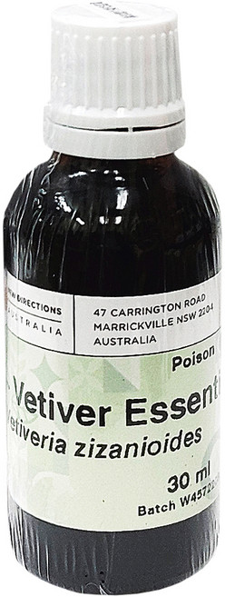 NEW DIRECTIONS 新方向 澳洲原裝進口 單方純精油 岩蘭草 Vetiver, 1個, 30ml