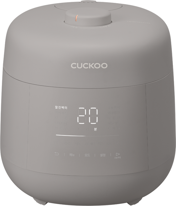 쿠쿠 마스터셰프 트윈프레셔 사일런스 어반 전기압력밥솥 6인용, CRP-UT0610FGG, 그레이스 그레이