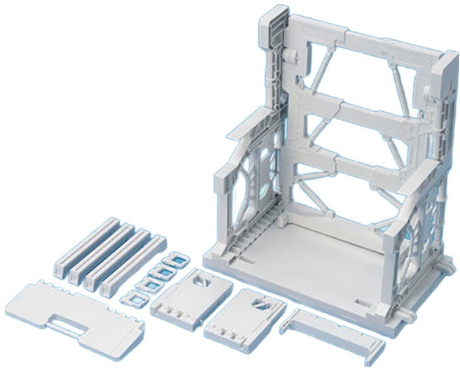 BANDAI BPHD SYSTEM BASE 001 系統台座 白色, 1個
