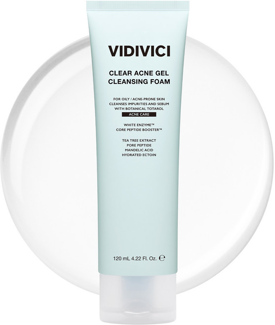 VIDIVICI 透明淨痘凝膠潔面泡, 120ml, 1個
