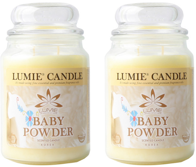 르미에 캔들, 베이비파우더향, 570g, 2개