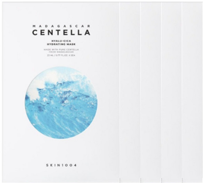 스킨1004 마다가스카르 센텔라 히알루시카 하이드레이팅 마스크 23ml, 1개, 5개입