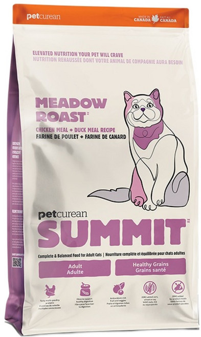 펫큐리안 써밋 어덜트 고양이 미도우 로스트 치킨 오리 레시피 건식사료, 1.36kg, 1개, 닭+오리