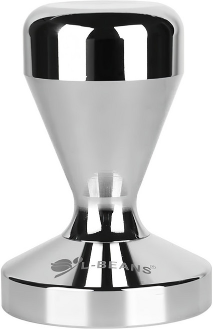 l-beans 咖啡壓粉器/電鍍不鏽鋼壓粉器/壓粉錘/咖啡機壓粉棒 49mm, 1個, 銀色