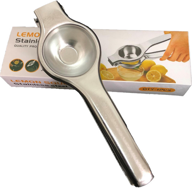 아워웍스 스텐 가정용 수동 두꺼운형 레몬 착즙기, 1개, 50ml