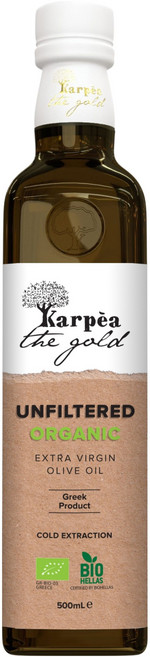 가르페아 유기농 언필터드 냉압착 엑스트라버진 올리브유, 1개, 500ml