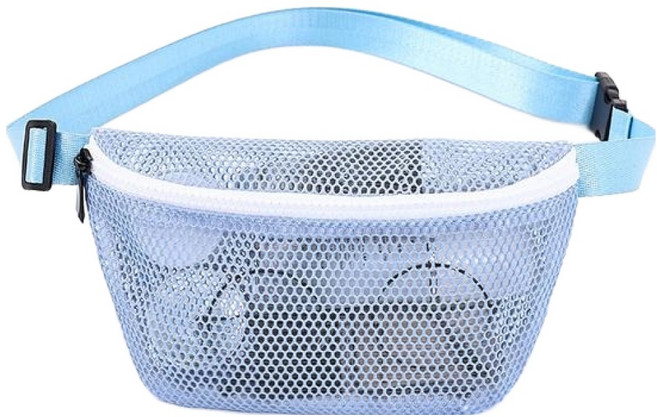 디페이브 메쉬 러닝벨트 힙색, 블루, 1개