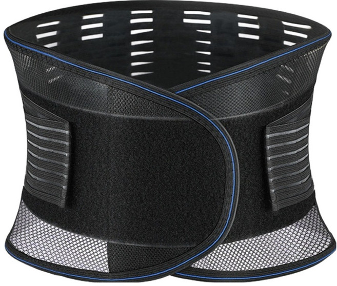 꾸미방 허리지킴이 메쉬 허리보호대, 블랙, 1개