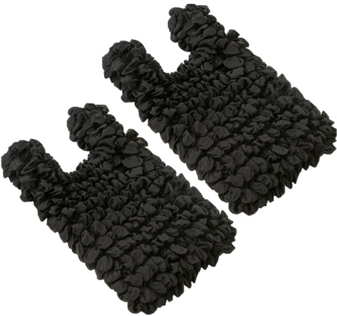 아리코 요술 주름 장바구니, 2개, 블랙