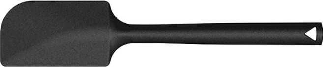 트라이앵글 실리콘 스패츌러 25cm, 블랙, 1개