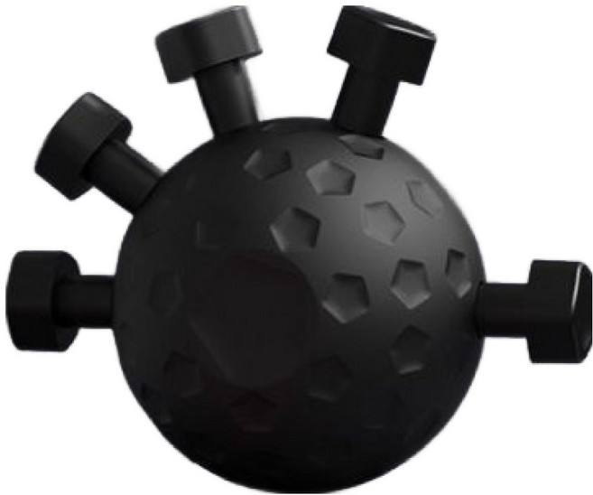 손가락 악력기 전완근 강화 운동기구, 블랙, 1개