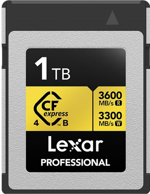 렉사 CFexpress Type B 4.0 GOLD 8K RAW 시네마 고속 메모리 카드, 1개, 1TB