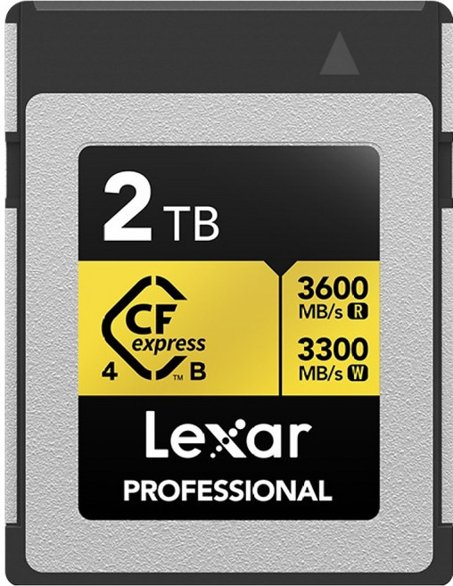 렉사 CFexpress Type B 4.0 GOLD 8K RAW 시네마 고속 메모리 카드, 1개, 2TB