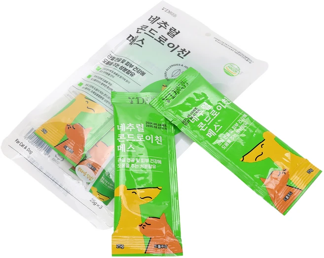 드롤푸드 반려동물 네추럴 콘드로이친 메스, 75g, 뼈/관절강화, 1개 - 쿠팡