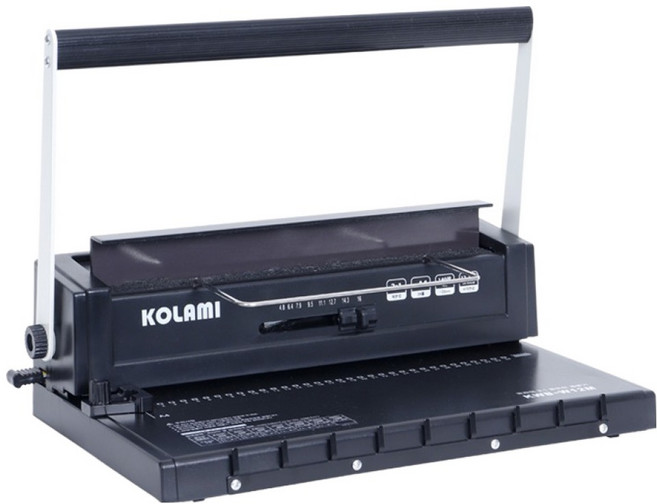 코라미 와이어링 제본기 KWB-W12MC + 원형천공 링 20p + PP표지 20p + 종이표지 20p + 탈착기 세트, 140매