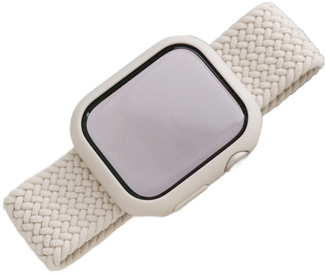 女款9999 Apple Watch相容編織單圈布質錶帶 XS, 1個, 星光色