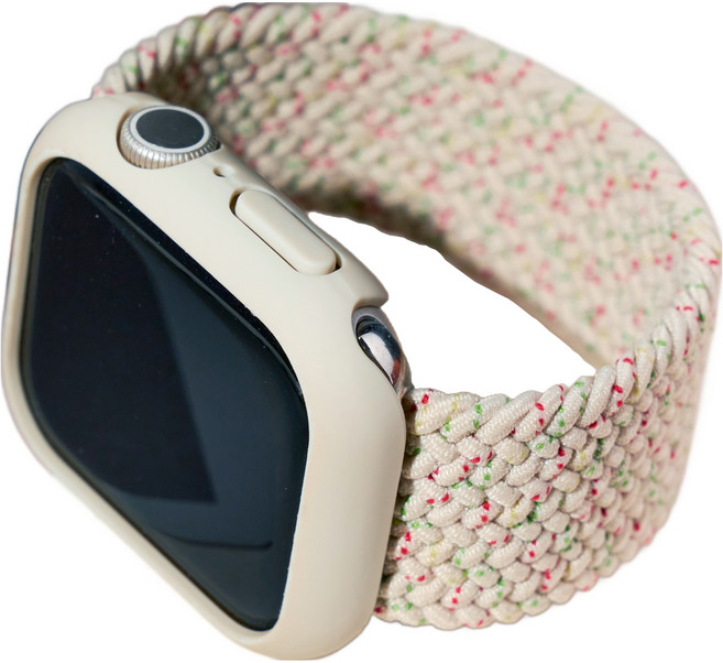 Womans 9999 Apple Watch 相容 編織單圈錶環 織物錶帶 錶帶 XS, 1個, 混合