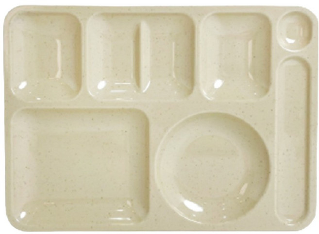 리빙메이트 국산 멜라민 단체급식 표준형 식판, 마블, 1개