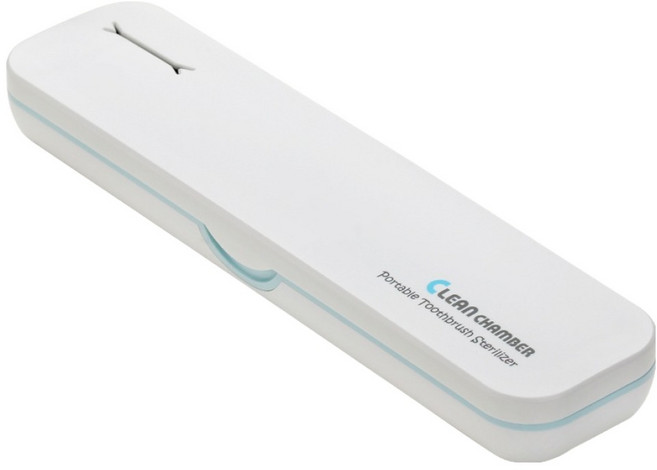 크린챔버 휴대용 UV C LED 충전용 칫솔살균기, DK-900, 화이트