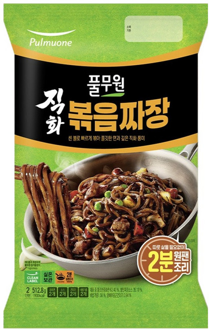 풀무원 직화 볶음 짜장 2인분 512.8g, 1개