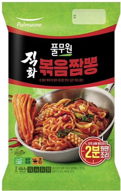 풀무원 직화 볶음 짬뽕 2인분 406.8g, 1개