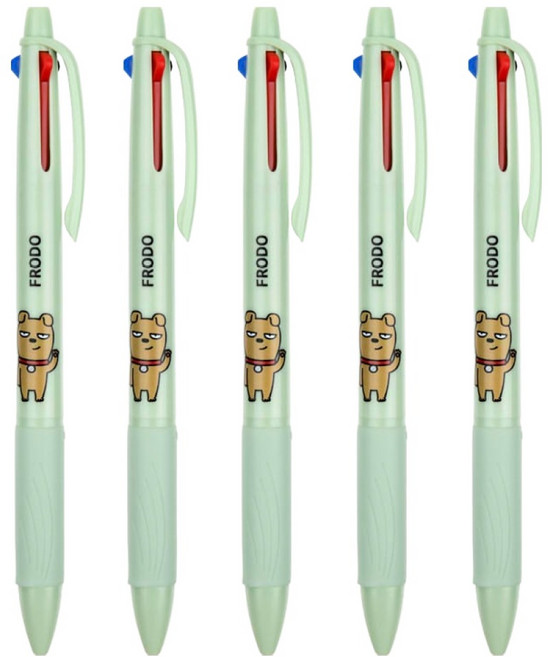 카카오프렌즈 3색 볼펜 0.7mm, 5개, 프로도
