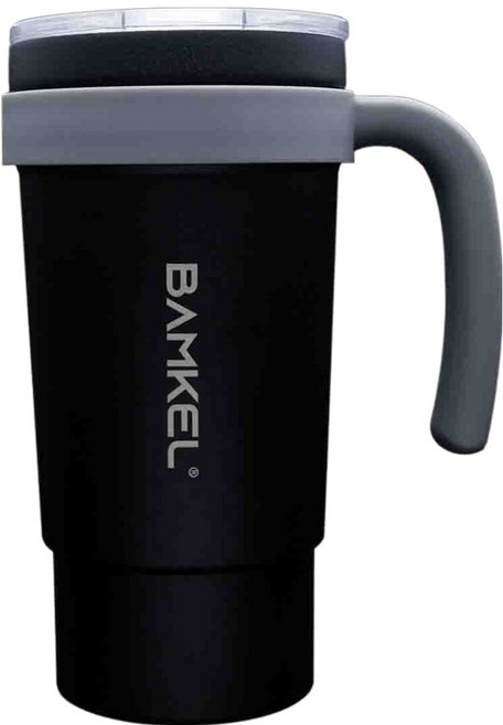 밤켈 대용량 손잡이 텀블러, 블랙, 590ml, 1개