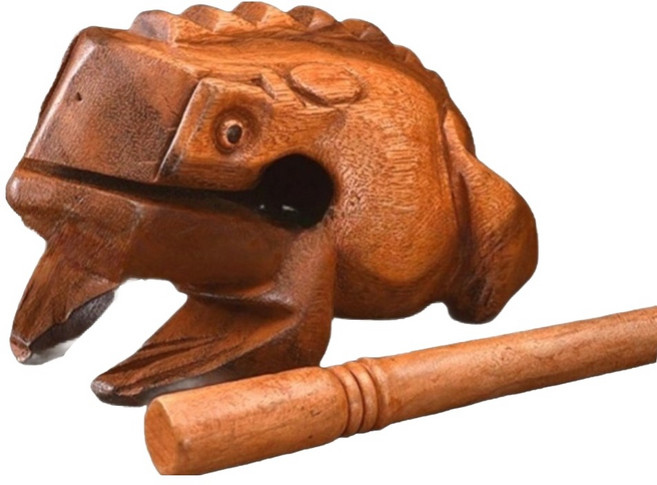 고요한 아침 복을 부르는 두꺼비 목탁, 1개