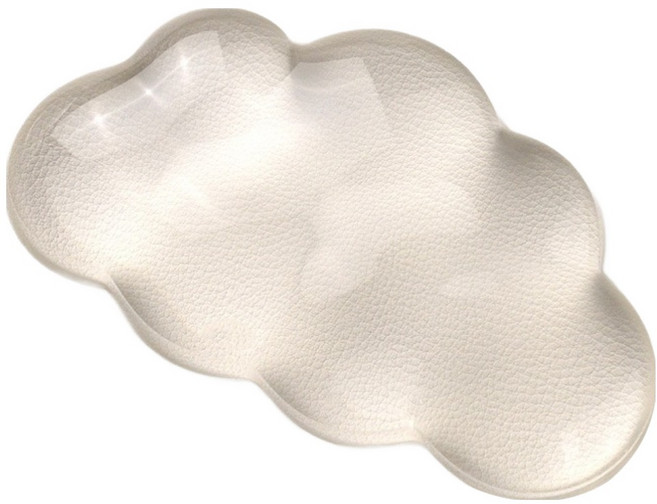 쿠슝 구름 손목 받침대 팜레스트 패드 마우스, 클리어 투명, 1개