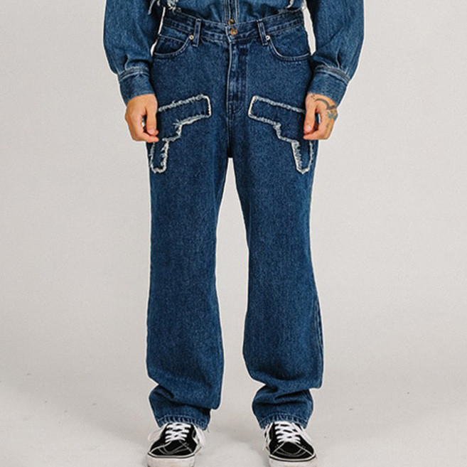 아조바이아조 남성용 Gun Washed Jeans AJ222PT003