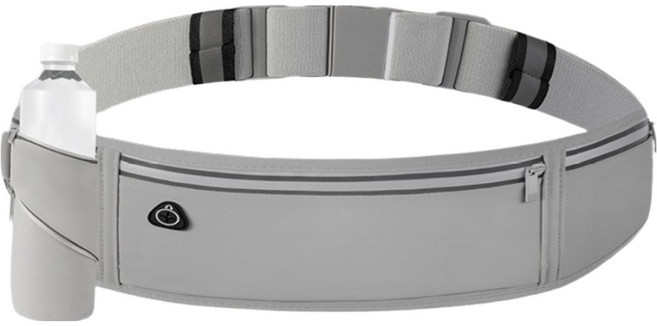오템 러닝 벨트 물통 힙색, 그레이, 1개