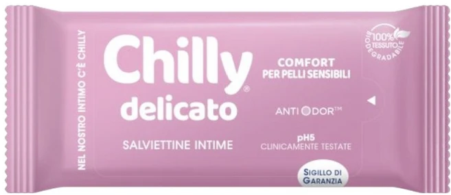 칠리 델리카토 여성청결제 티슈 휴대용 12p, 1개, 65g - 쿠팡