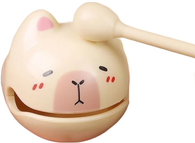 고요한아침 마음의 평안을 주는 귀여운 동물목탁 시리즈 베이지 카피바라, 1개