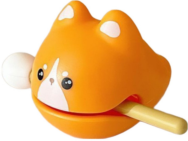 고요한아침 마음의 평안을 주는 귀여운 동물목탁 시리즈 주황 민무늬 고양이, 1개