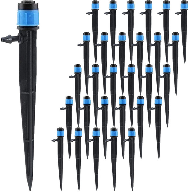 로커스 다용도 미니 13cm 용천 스프링쿨러, 파란색, 30개